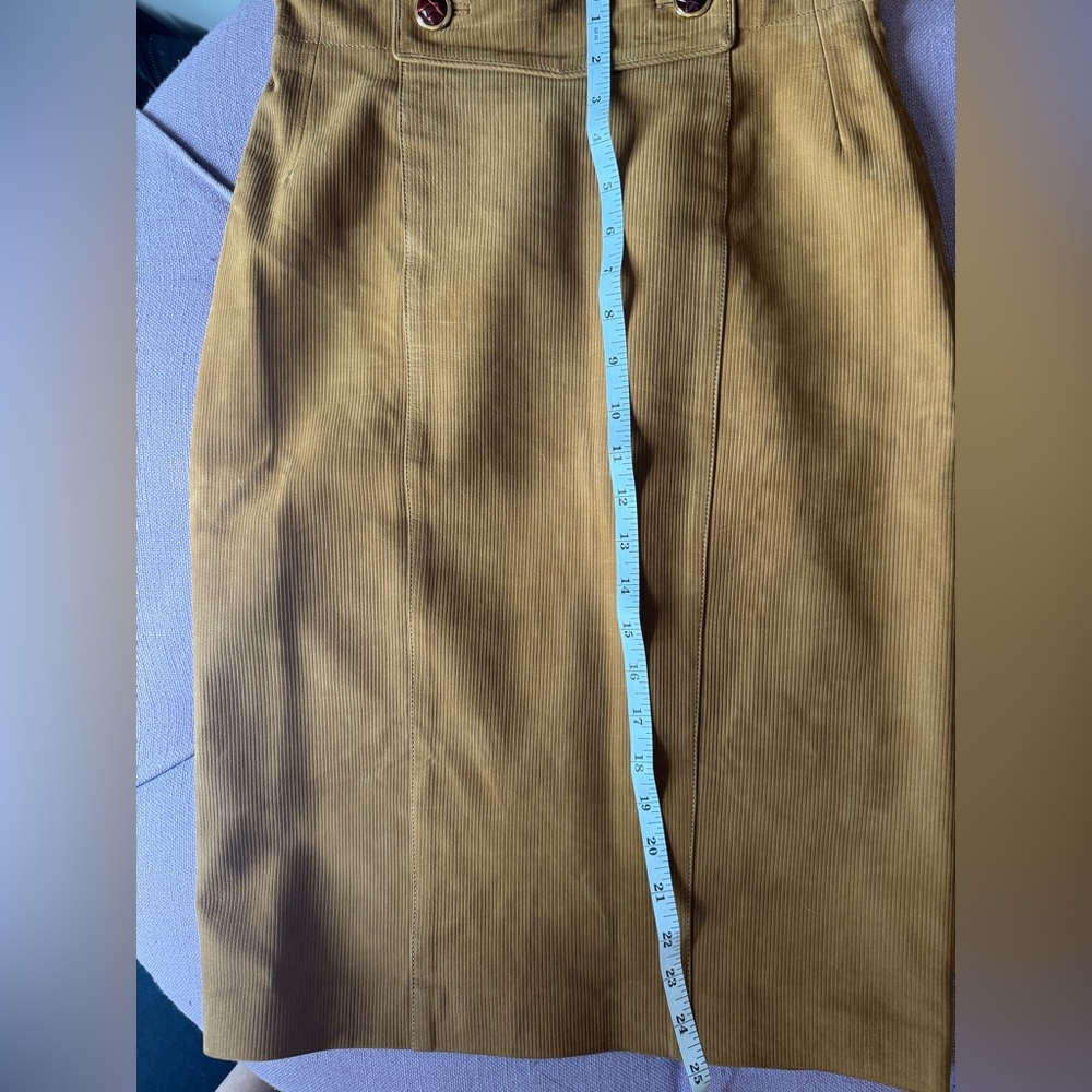 Vintage Loewe Suede Skirt 38 - Picture 9 of 10